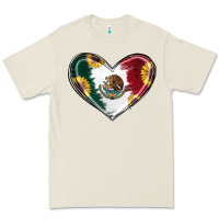 Bone Sunflower Mexican Flag Heart Premium Tee - RanaPortraitStore