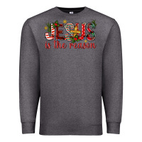 Charcoal Heather jesus is the reason christmas bbs Premium Sweatshirt - BundleAndBundleShop
