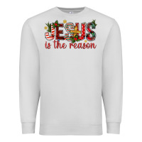 Dove Grey jesus is the reason christmas bbs Premium Sweatshirt - BundleAndBundleShop