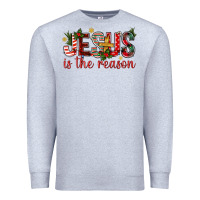 Heather Grey jesus is the reason christmas bbs Premium Sweatshirt - BundleAndBundleShop