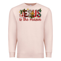 Pale Pink jesus is the reason christmas bbs Premium Sweatshirt - BundleAndBundleShop