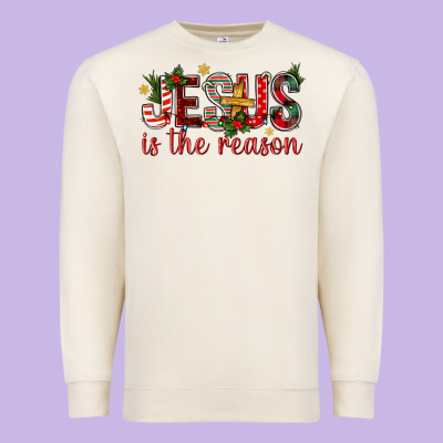 Jesus Is The Reason Christmas Bbs Premium Sweatshirt Designed By Bundleandbundleshop