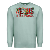 Seafoam jesus is the reason christmas bbs Premium Sweatshirt - BundleAndBundleShop