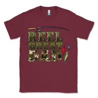 Burgundy reel great dad Classic Tee - Artiststas