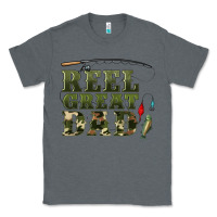 Charcoal Heather reel great dad Classic Tee - Artiststas