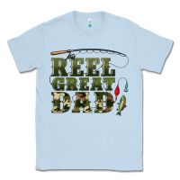 Dusty Blue reel great dad Classic Tee - Artiststas