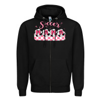 Black soccer mama Zipper Hoodie - MaliasSmallBusiness