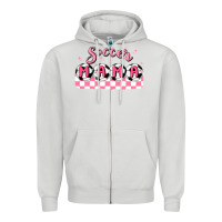 Dove Grey soccer mama Zipper Hoodie - MaliasSmallBusiness