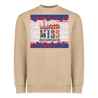 Mushroom 4th of july little miss America Heavyweight Sweatshirt - HRA Design Shop