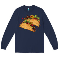 Navy mexican taco's Long Sleeve Tee - AdoDesignShop