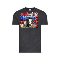Vintage Black red white moo Vintage Tee - AdoDesignShop