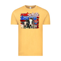 Vintage Mustard red white moo Vintage Tee - AdoDesignShop