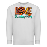 Dove Grey love thanksgiving bbs Premium Sweatshirt - BundleAndBundleShop
