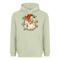Matcha Christmas Santa Heavyweight Hoodie - MaliasSmallBusiness