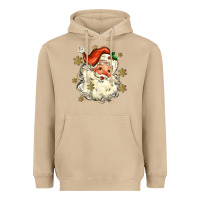 Mushroom Christmas Santa Heavyweight Hoodie - MaliasSmallBusiness
