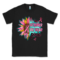 Black sunflower in october we wear pink Classic Tee - AdoDesignShop