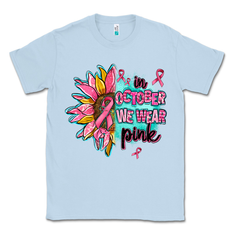 Sunflower In October We Wear Pink Classic Tee by AdoDesignShop | Teevron