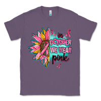 Lavender sunflower in october we wear pink Classic Tee - AdoDesignShop