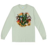 Matcha cowhide aztec sunflowers cactus Long Sleeve Tee - AdoDesignShop