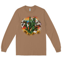 Toasted Coconut cowhide aztec sunflowers cactus Long Sleeve Tee - AdoDesignShop