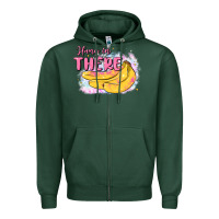 Sports Green hang in there Zipper Hoodie - MaliasSmallBusiness