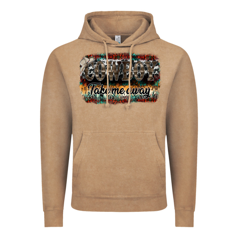 Cowboy Take Me Away Vintage Hoodie by SublimationCraftShop | Teevron