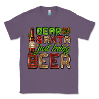 Lavender dear santa just bring a beer with a beer bottle Classic Tee - AdoDesignShop