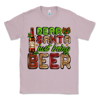 Lilac dear santa just bring a beer with a beer bottle Classic Tee - AdoDesignShop