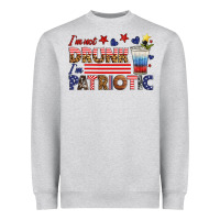 Heather Grey i'm not drunk i'm patriotic Heavyweight Sweatshirt - HRA Design Shop