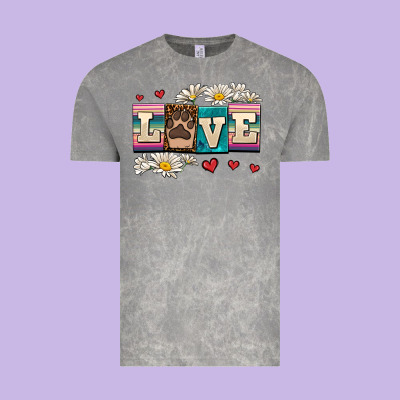 Love Dog Vintage Tee Designed By Adodesignshop