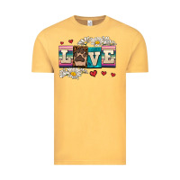 Vintage Mustard love dog Vintage Tee - AdoDesignShop