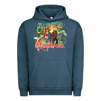 Pigment Midnight Navy Busy doing Cowgirl shit Urban Hoodie - HowdyJamesFarm