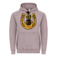 Vintage Zinc horseshoe and cowgirl Vintage Hoodie - JahusDesignShop