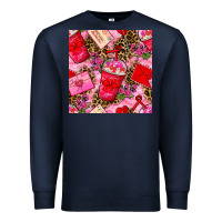 Valentines Day Coffee Cups And Love Letter With Xoxo And Leopard Seaml Premium Sweatshirt | Teevron