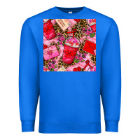 True Royal valentines day coffee cups and love letter with xoxo and leopard seaml Premium Sweatshirt - BundleAndBundleShop