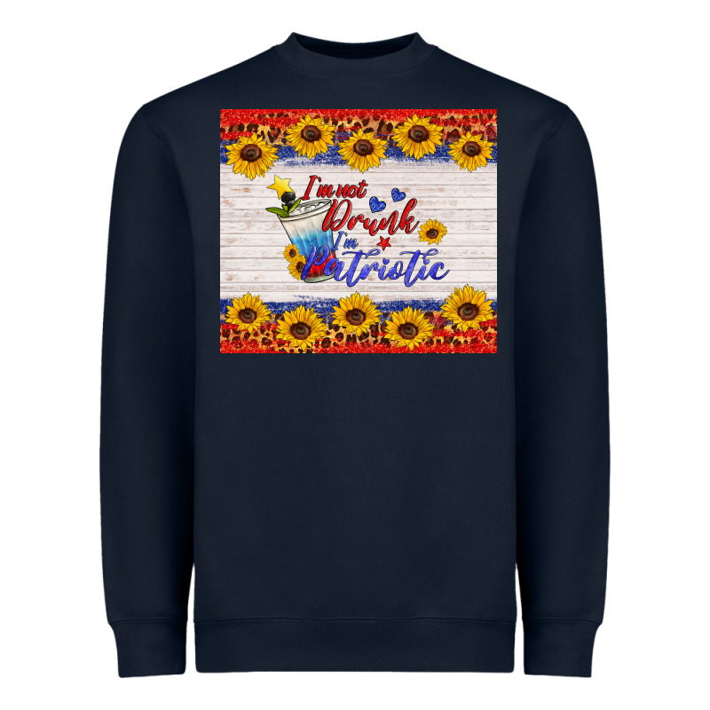 I'm Not Drunk I'm Patriotic Heavyweight Sweatshirt by HRA Design Shop | Teevron