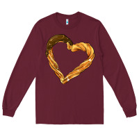 Burgundy churros Long Sleeve Tee - AdoDesignShop