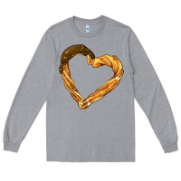 Heather Grey churros Long Sleeve Tee - AdoDesignShop