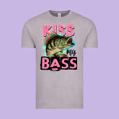Kiss My Bass Vintage Tee Designed By Jahusdesignshop