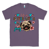 Lavender life is better with a pug Classic Tee - Jasminsmagicworld