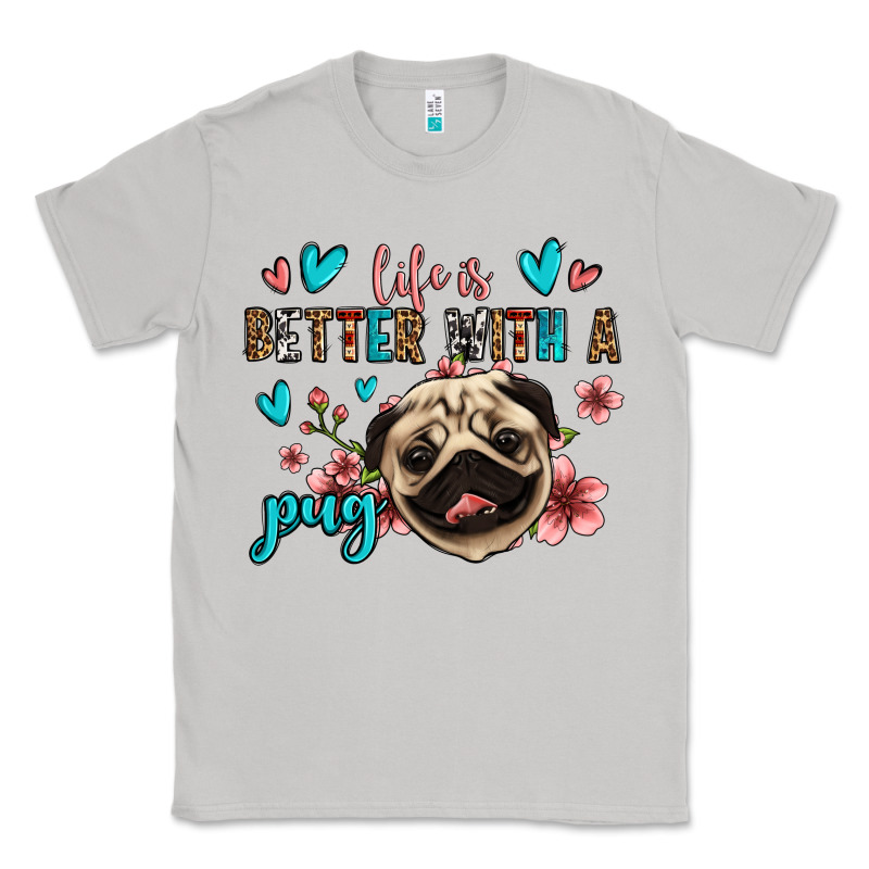 Life Is Better With A Pug Classic Tee by Jasminsmagicworld | Teevron