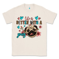 Natural life is better with a pug Classic Tee - Jasminsmagicworld