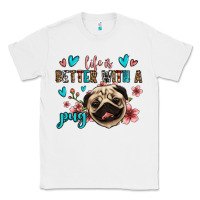White life is better with a pug Classic Tee - Jasminsmagicworld