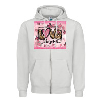 Dove Grey love like jesus Zipper Hoodie - MaliasSmallBusiness