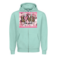 Seafoam love like jesus Zipper Hoodie - MaliasSmallBusiness