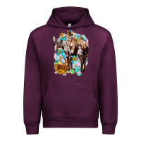 Mauve Wine Happy Easter Day Rodeo Urban Hoodie - HowdyJamesFarm