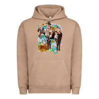 Pigment Burro Happy Easter Day Rodeo Urban Hoodie - HowdyJamesFarm