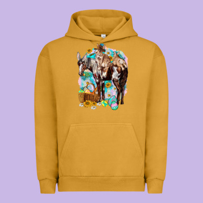Happy Easter Day Rodeo Urban Hoodie Designed By Howdyjamesfarm