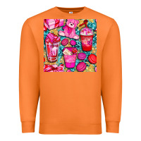 Carrot valentines day with love coffee cups  seamless pattern bbs Premium Sweatshirt - BundleAndBundleShop