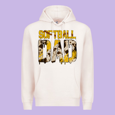Softball Dad Premium Hoodie Designed By Bettercallsaul